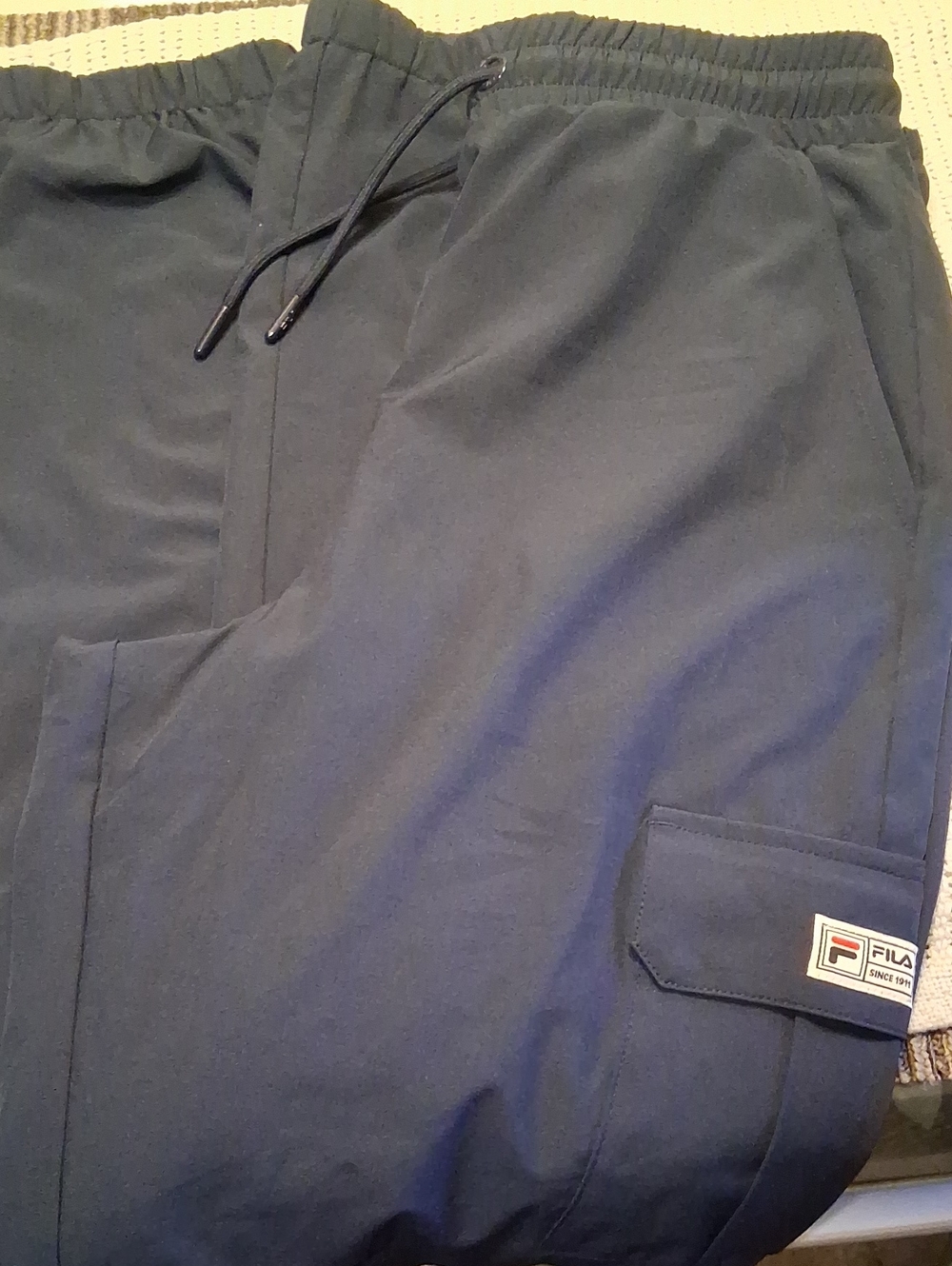 Fila Cargo Pants in Blue (New)
 Youth 18-20=approx(mens Xtra Small-Small)Unisex.